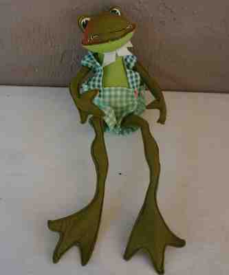 Vintage 1969 Annalee Mobilitee Frog 22 Inches Great Condition and Tagged #R19