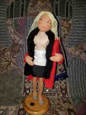Annalee Museum Collection~ WOMAN W/RED FELT COAT NIB COA Numbered SO DARLING!