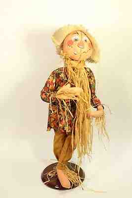 2001 Rare Collectible Annalee 30" Doll Halloween Thanksgiving Scarecrow #3151
