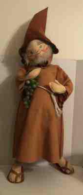 1981 HUGE Vintage Annalee Doll Monk 33” Grapes Original Tags