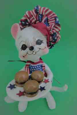 ANNALEE MOUSE ~ PATRIOTIC ~ 4th of JULY ~ AMERICAN FLAG ~ BBQ ~ 2005