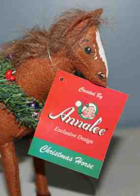 Vintage ANNALEE DOLL Horse CHRISTMAS Tagged