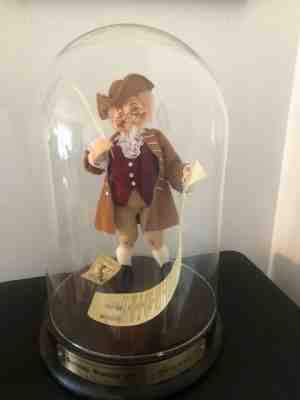 1987 Benjamin Franklin Annalee Doll Society Doll In Glass Case #402