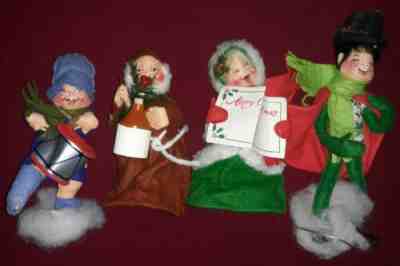 4 Annalee Christmas Characters Ornaments