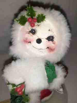 VTG Annalee Doll 7" Ritz the Snow Woman W/Tags EUC #7506 Girl Cat Red Coat W/Tag
