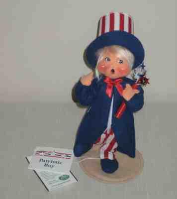 ANNALEE Patriotic Boy w Firecracker ~ Limited Edition Exclusive ~ NWT ~ USA '00