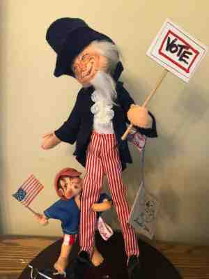 Annalee Doll Society; Folk Hero Series; 1992; Uncle Sam; 15''
