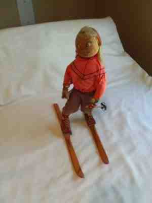 Older Annalee. 12"  Girl  Skier