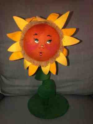 Annalee sunflower flower spring large 1996 21" mobiltee