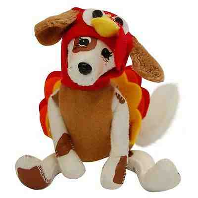 Cute! TURDOGGEN 5" Thanksgiving Poseable Decoration Table Decor DOG TURKEY DUCK