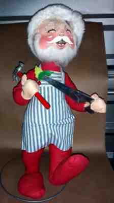 Vintage Annalee Mobilitee 18" Santa Workshop vintage christmas doll decoration
