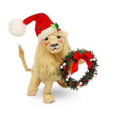ANNALEE  CHRISTMAS FESTIVE LION & WREATH BRAND NEW  FINAL 1 FOREVER