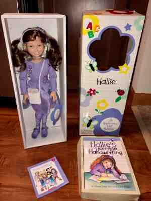NIB American Girl hopscotch hill hallie doll with accessories and book