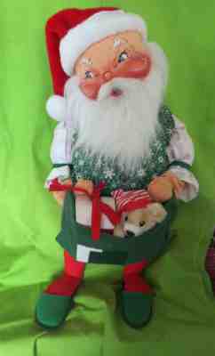 Vintage 1983 Annalee 27” Christmas Santa Doll Soft Sculpture