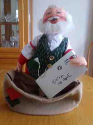 Annalee Dolls 16" Santa Christmas Mailman with Big Bag # 5640 1992