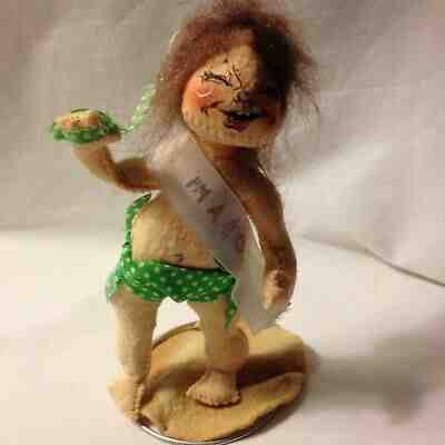Vintage Orginal 1956 ANNALEE 7" GIRL IN GREEN BIKINI "I'M A # 10"