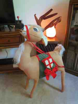 Annalee Dolls ~ 1991 Christmas Reindeer ~ Collectible 30" Doll