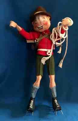 Rare 1963 Vintage Annalee Doll Hiker Mountaineer Mountain Climber 10 1/4”