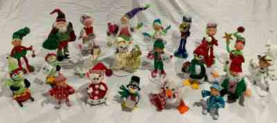 ESTATE LIQUIDATION: 21 DIFFERENT CHRISTMAS THEME ANNALEE FIGURES/DOLLS