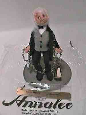 VINTAGE ANNALEE A CHRISTMAS CAROL JACOB MARLEY DICKENS SERIES  #1708 L.E. 1990 