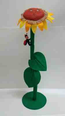 annalee  large sunflower with ladybug