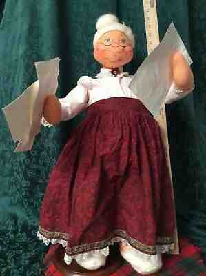 AnnaLee Mobilitee Doll Christmas Mrs. Claus With Letters Large 30 Inch