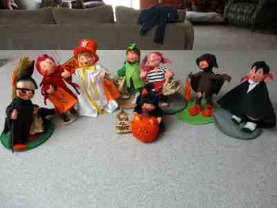 Annalee Dolls - Lot of Eight (8) Halloween Kids