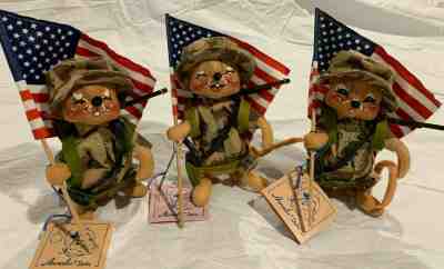 ESTATE LIQUIDATION: 3 DIFFERENT DESERT STORM ANNALEE FIGURES/DOLLS