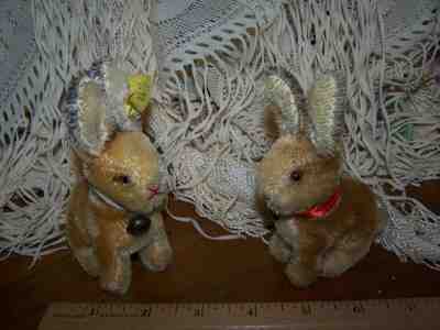 Vintage Steiff Bunny Rabbits (2) A Pair Exc Cond