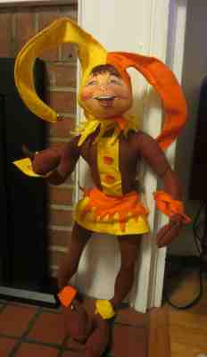 Vintage 1997 30" Annalee Autumn Jester with Original Tags