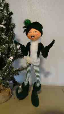 2004 Annalee Collectible Green 14” Elf With Leggings