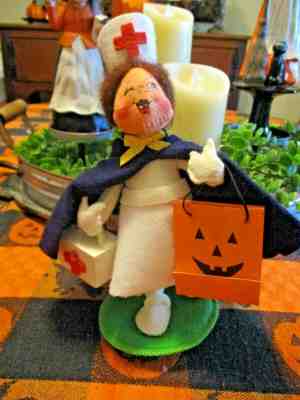 Annalee Dolls Trick or Treat Kids Halloween Nurse