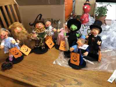 2017 6" ANNALEE HALLOWEEN TRICK OR TREAT WIZARD OF OZ KIDS - SET OF 8 NEW