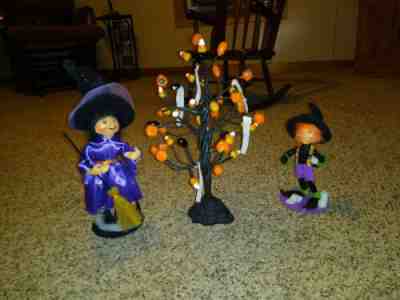 Beautiful 9” Purple Witch Annalee 2009 Halloween