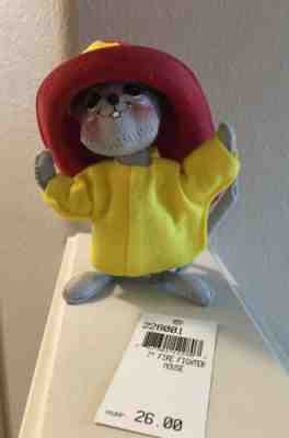 Annalee Firefighter Mouse, 9/11 Commemorative 2001 -Ltd Ed 1-yr Run- All Tags,