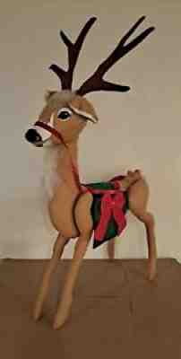 Annalee Dolls VINTAGE 30" Christmas Reindeer ~ Collectible 30" Doll