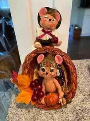 Annalee Thanksgiving Mice Cornucopia