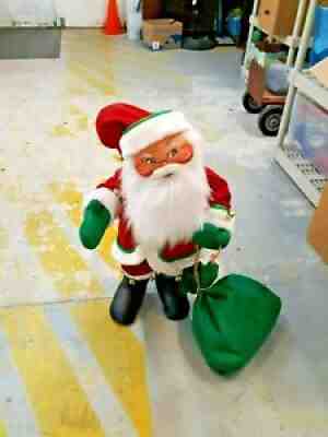 2006 LARGE ANNALEE 30" TALL STANDING CHRISTMAS SANTA WITH SACK