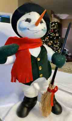 ANNALEE 22â? HUGE Frosty SNOWMAN 2005 ANNA LEE DOLL CHRISTMAS FAST SHIP