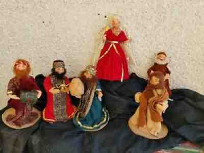 Vintage Lot 7 Annalee 3 WISEMEN Angel Tree Topper JOSEPH monk LARGE lot