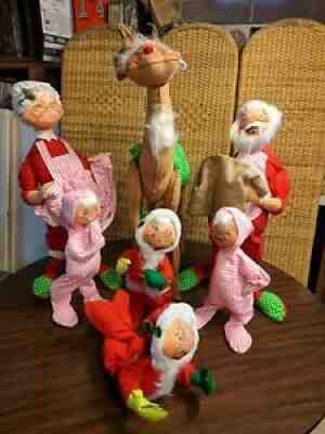 Vintage Annalee Mobilitee Christmas Set 1969 Large