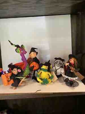 LOT 6 ANNALEE HALLOWEEN Dolls 3-9â? New