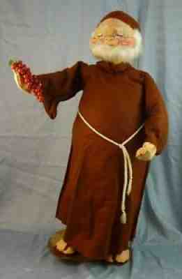 Annalee Dolls 29" Monk c1981 Christmas S-227 AL805