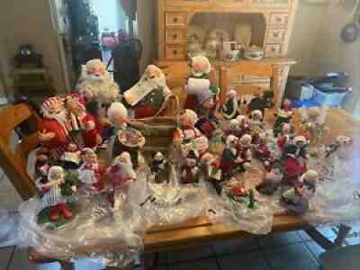 Huge Lot Of Christmas Annalee Dolls (30)