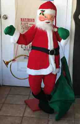 Rare 52â? Annalee Santa Clause w/ Burlap Sack 1980â??s Retired.