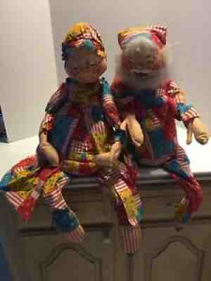 Vintage 1970 Annalee Mr. & Mrs. Tuckered 29â?