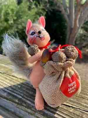 Rare SQUIRREL Nuts About You VALENTINES DAY Acorn ANNALEE Dolls 6" â?¬ 2010 â?¬ â¤ï¸