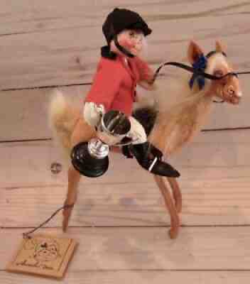 Equestrian Annalee Dolls 1992 Collector Series Horse Rider Trophy #9943 Base