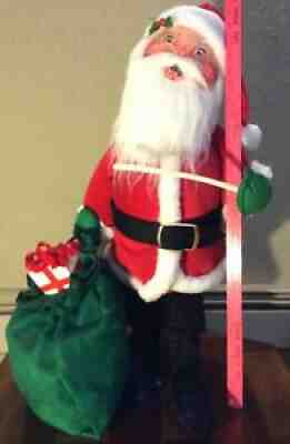 AnnaLee Mobilitee Doll Vintage Christmas Santa W/ Pipe & Sack Large 30 Inch