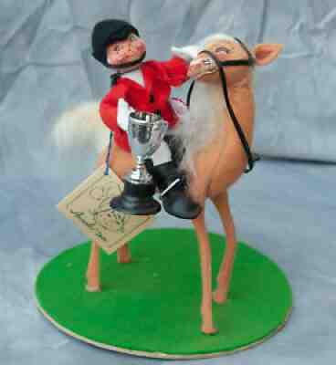 Equestrian Annalee Dolls 1992 Collector Series Horse Rider Trophy #9943 Base